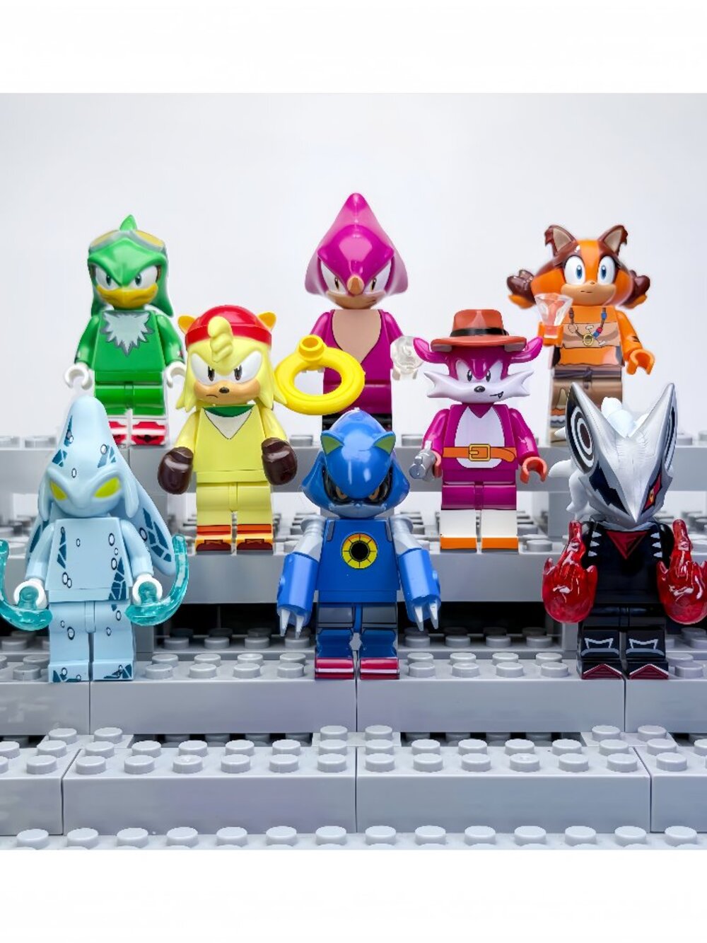 Sonic The Hedgehog Custom Minifigures Lot of 8